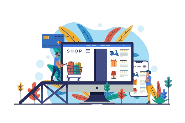Illustration of a thriving online store interface